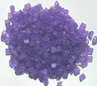 50g 4x4mm Matte Purple Triangles